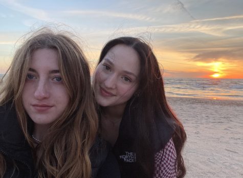 Sophomore Heather Ringel (left) and one of her friends at the beach.