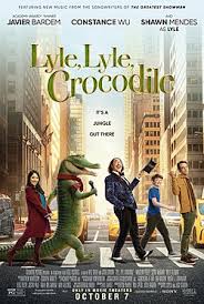 The movie poster for Netflixs latest movie musical, Lyle, Lyle, Crocodile.