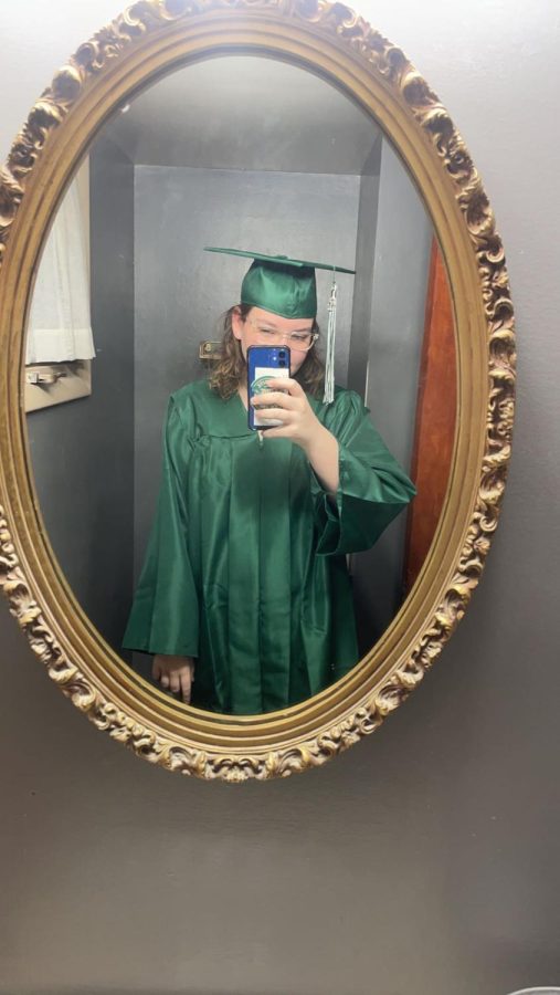 Approximately 15 days until this cap and gown, and the dress underneath, marks my final outfit as a student at FHC.