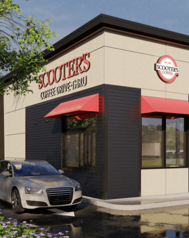 A Scooters Coffee drive-through: quick and convenient.