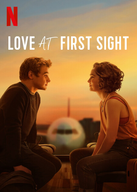 The poster for this romantically, cute move: Love at First Sight.