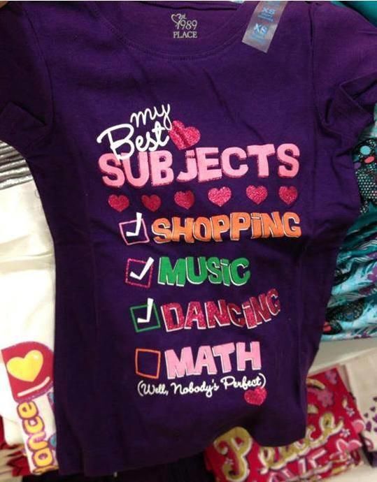 Just one of the many examples of sexist childrens clothing.