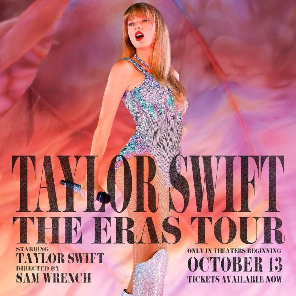 The movie poster for Taylor Swift: The Eras Tour, which was released Oct. 13, 2023.