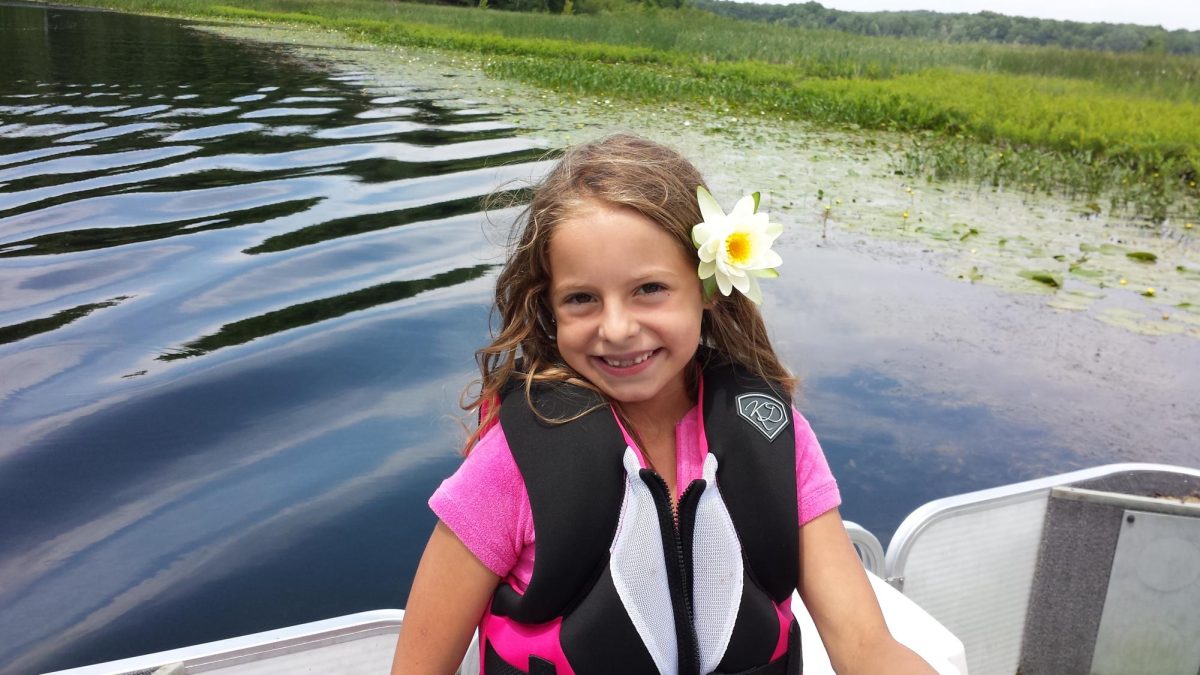 The+water+lily+in+my+hair+on+my+first+trip+up+to+the+cottage