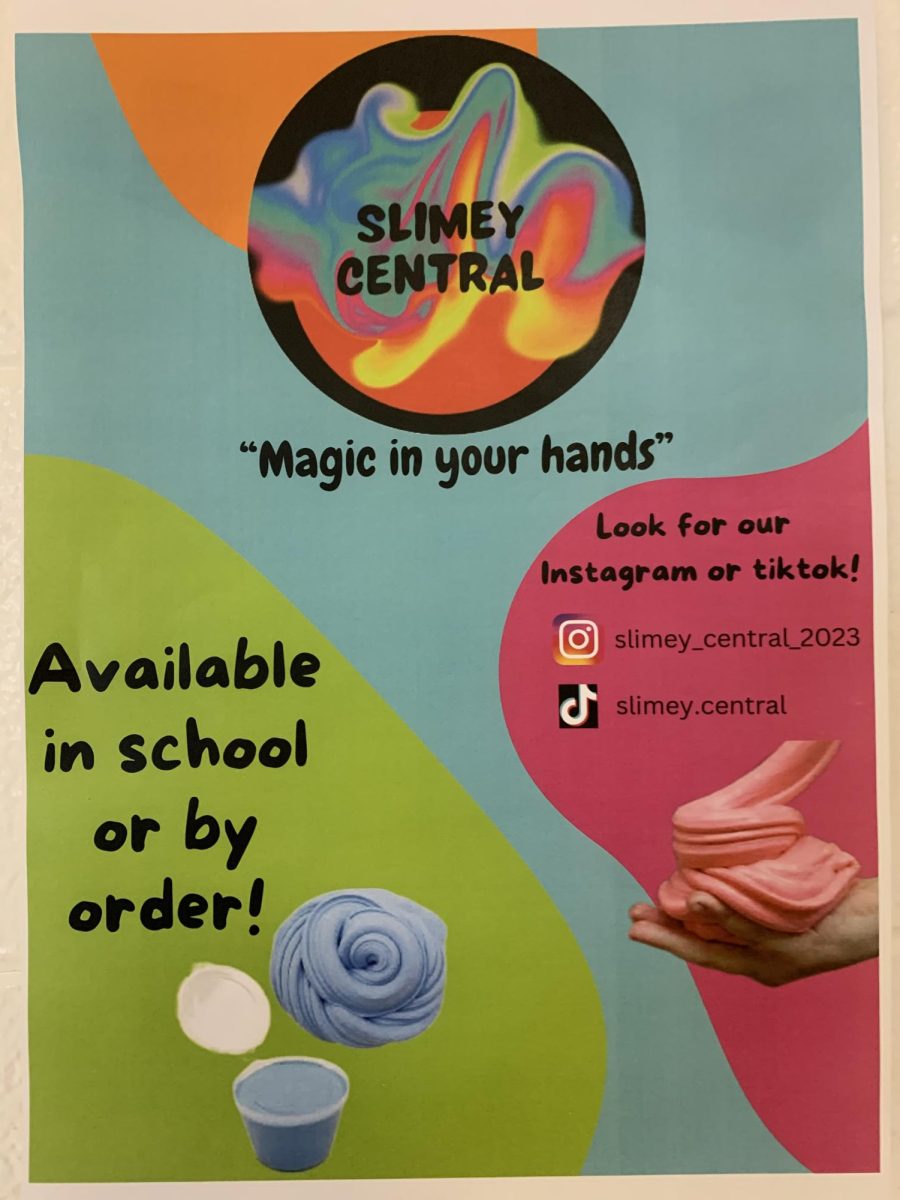 a picture of the poster publicizing Slimey Central 