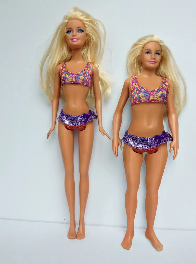 How Classic Barbie would look next to an average American 19-year-old
