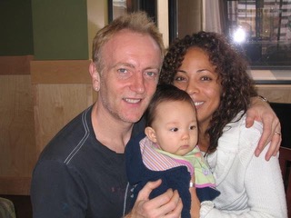 Me with my parents friends Anita Thomas and Phil Collen.