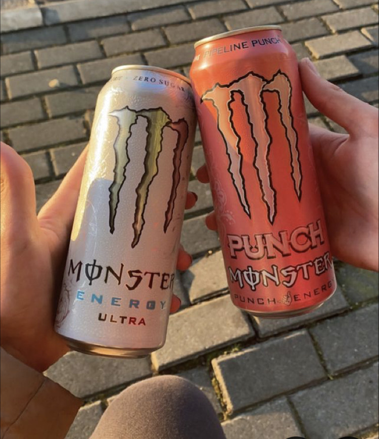 Energy drinks like Monster are a fan favorite for many students.