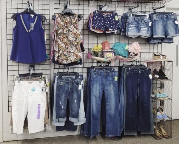 Mel Trotter Thrift has a wide array of clothing to choose from, as do most other resale shops.