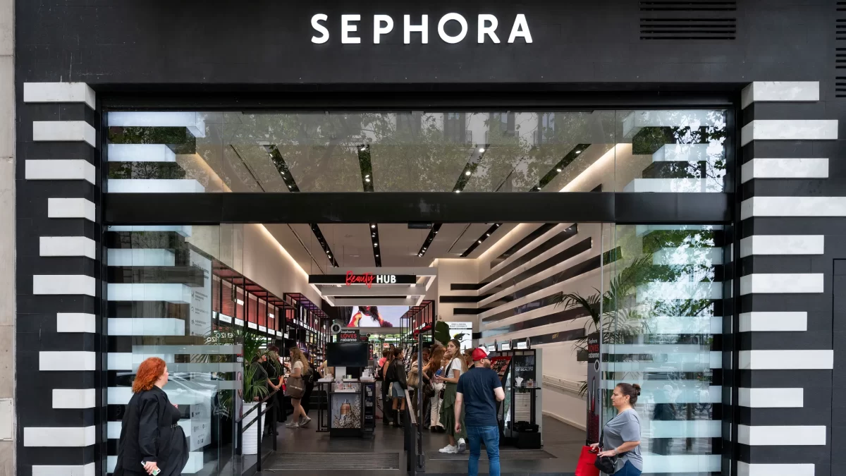 The entrance to a Sephora, the nations most popular beauty retailer.