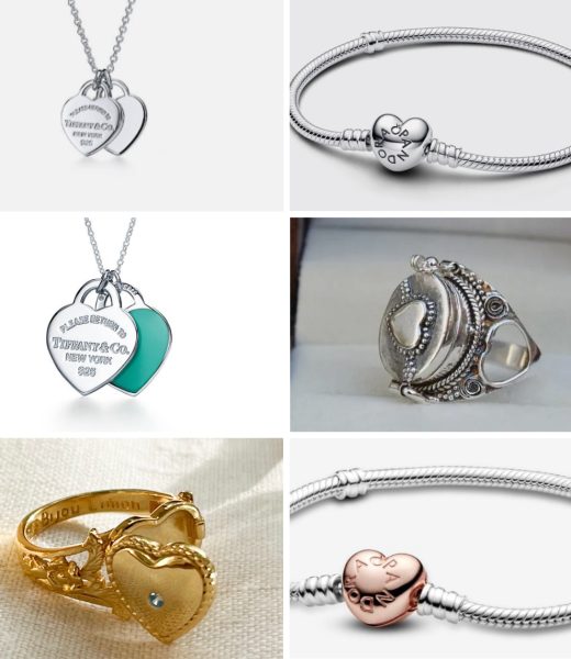 Some examples of appropriate heart jewelry that fight the heart-jewelry hate.