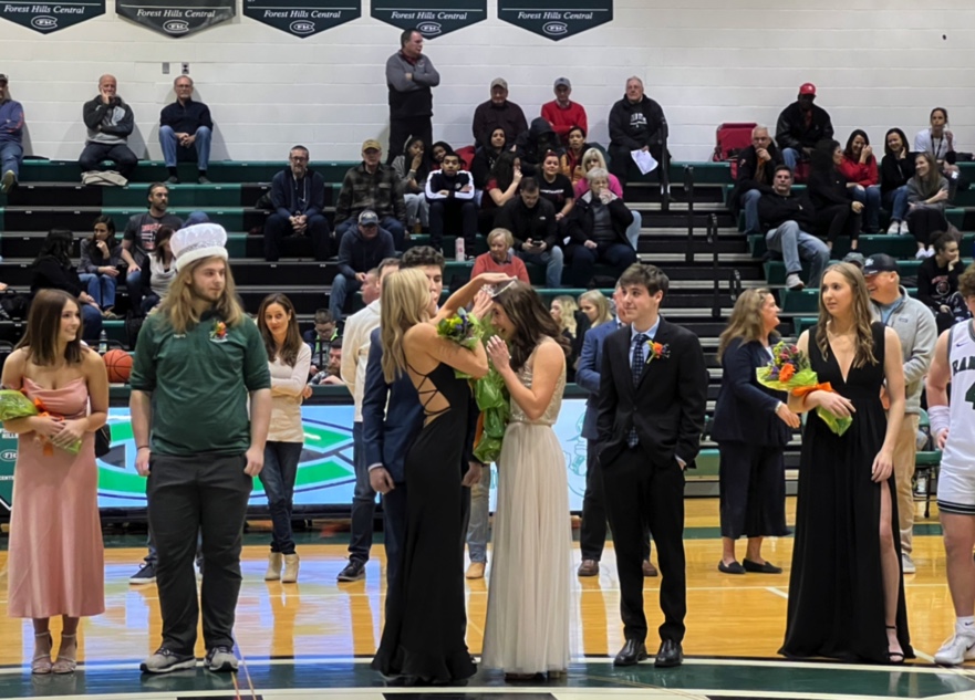 A photo of 2023s Winterfest queen Megan Fox getting crowned