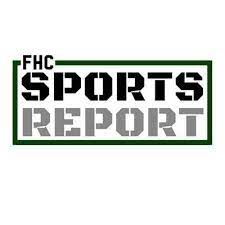 A photo of FHCs class and newspapers logo for Sports Report.