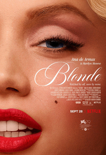 The movie poster for 2022 biopic Blonde, while featuring beautiful visuals, was clouded by its path of lies. 