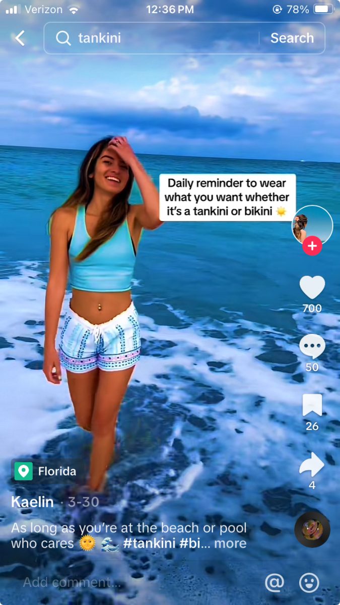 A TikTok of a girl reminding people to use their free will