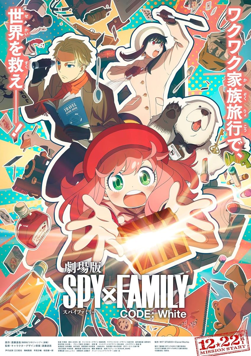 The official poster for the movie, Spy x Family CODE: White. Owned and release by Crunchyroll 