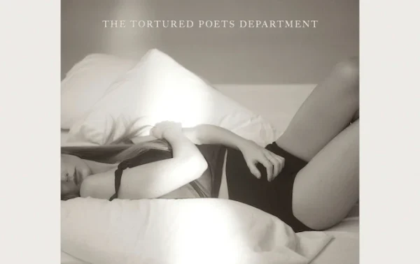 The album cover for The Tortured Poets Department. 