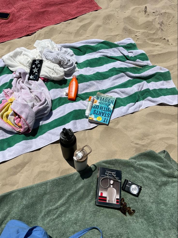 A Pinterest picture of a tanning setup. 