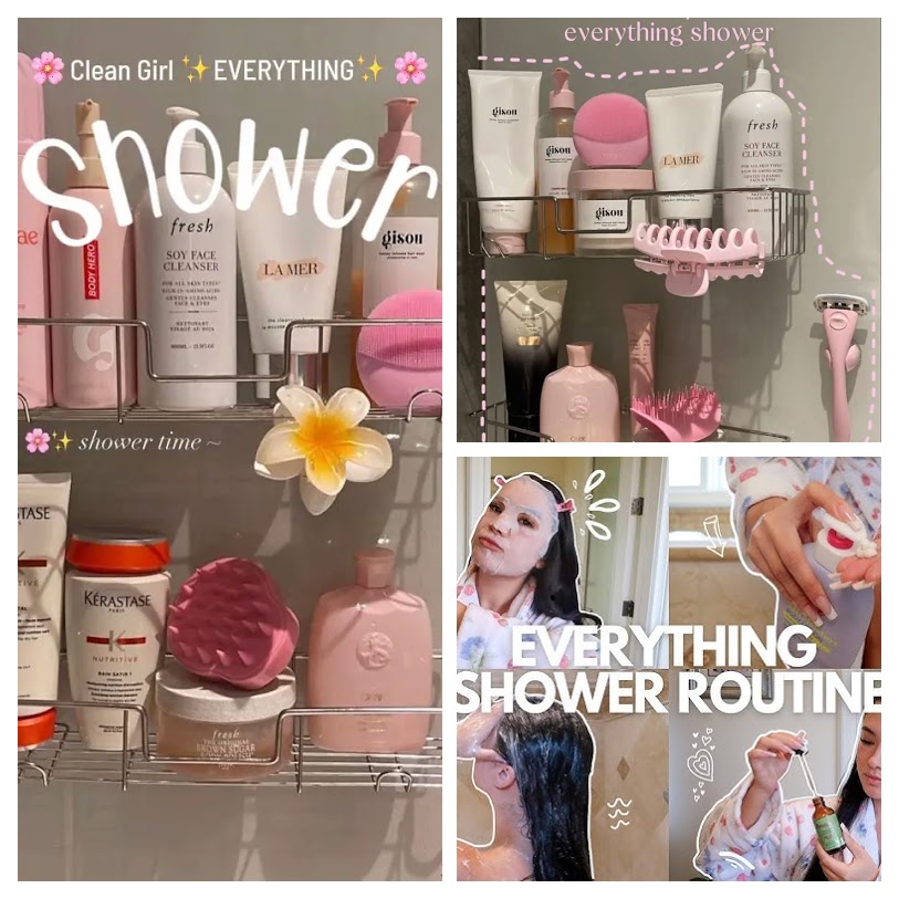 A few photos that encapsulate the vision that is an "Everything Shower"