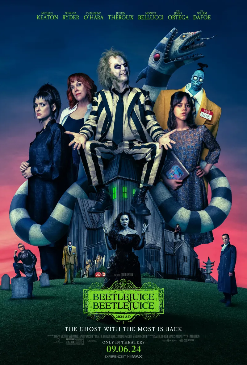 The main poster for Tim Burton's Beetlejuice Beetlejuice.