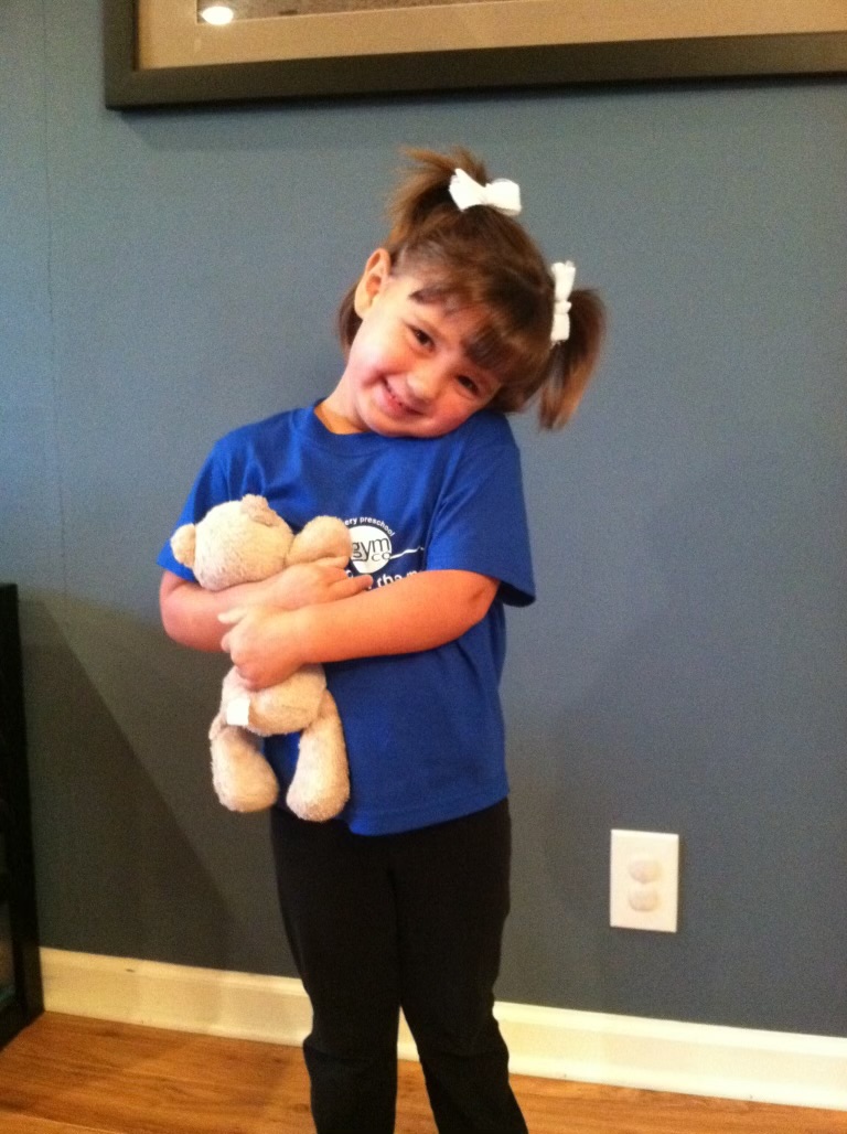 Three year old me with my favorite teddy bear, Beary.