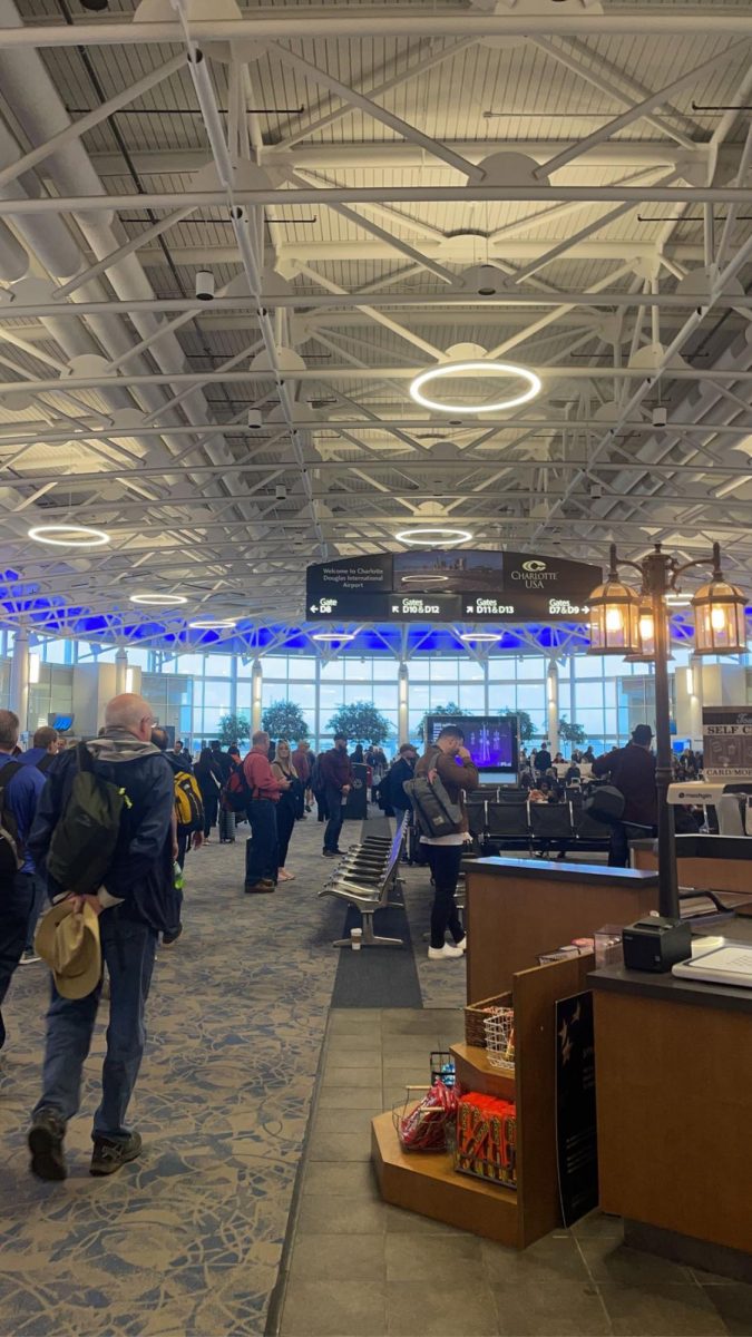 A picture of an airport in North Carolina where I was waiting for a flight