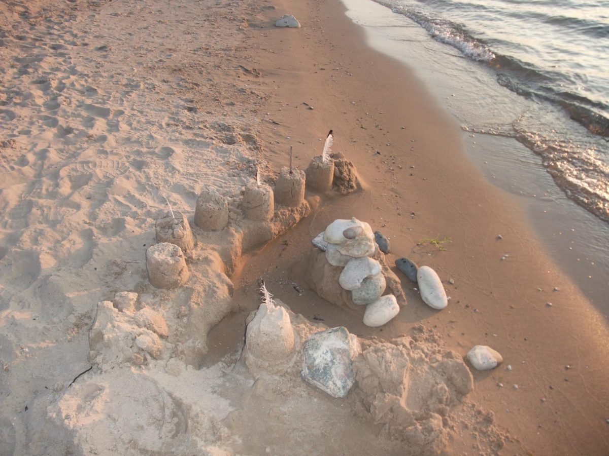 A photo I captured from the fascinating sand village at the beach.