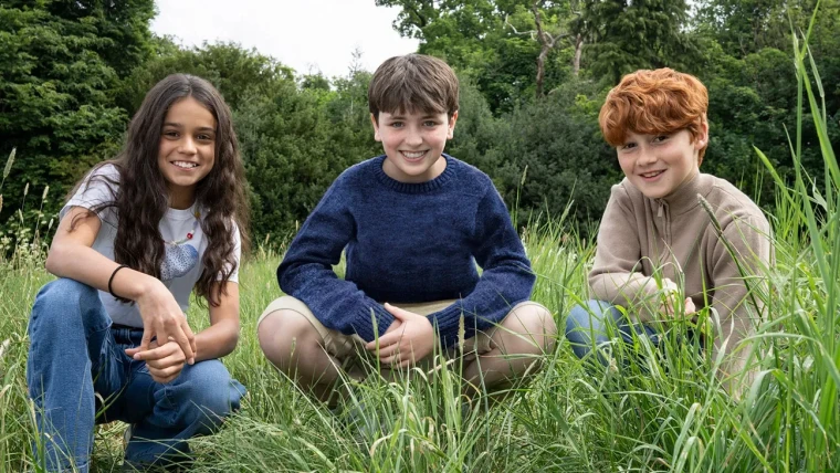 Arabella Stanton, Dominic McLaughlin, and Alastair Stout (pictured left to right), the young actors chosen to comprise the golden trio, will represent HBO's promise to ground the new series as a faithful adaptation of the books. 