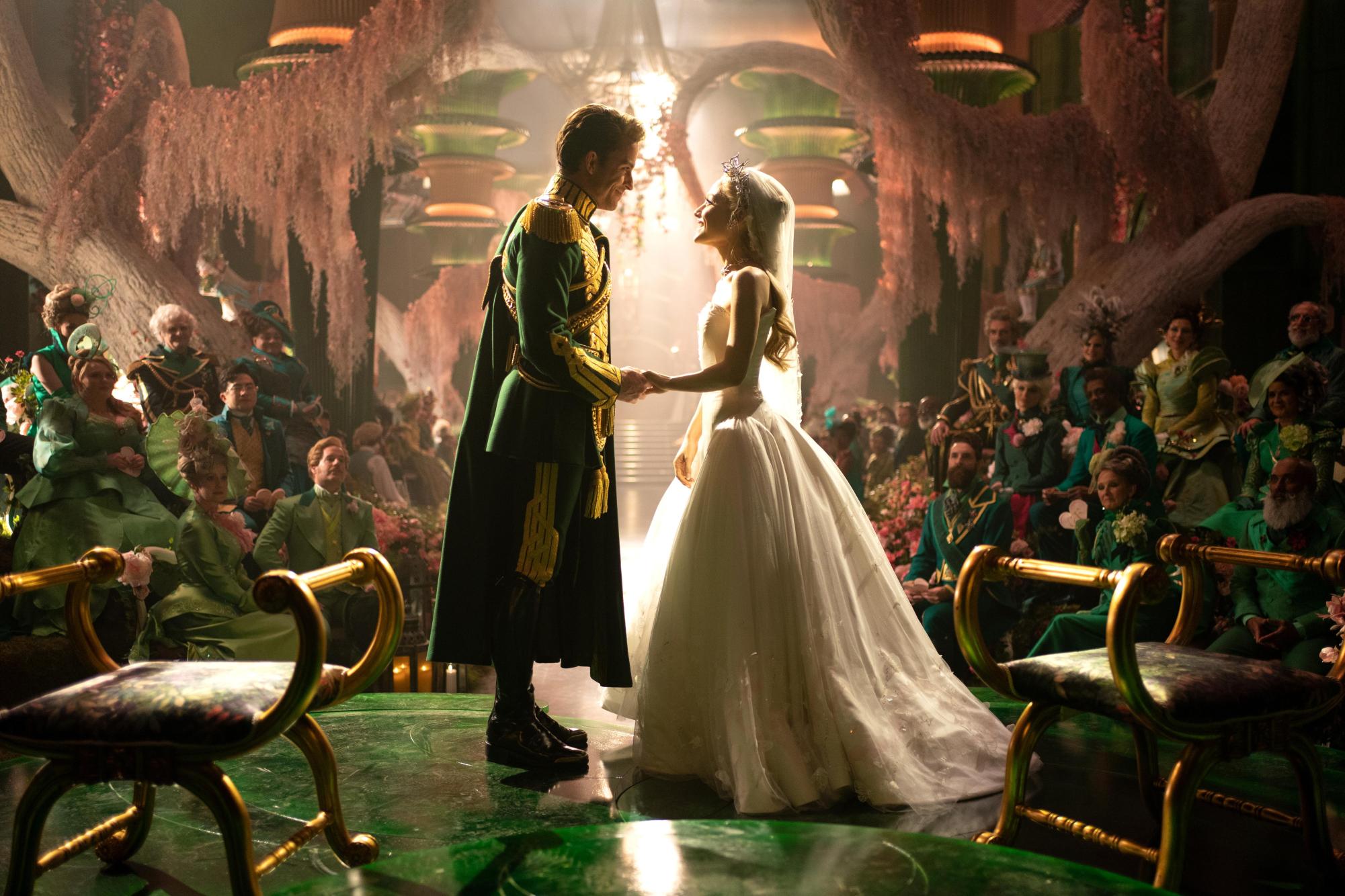 One addition to this film is Glinda and Fiyero's wedding scene, which doesn't advance the plot whatsoever.