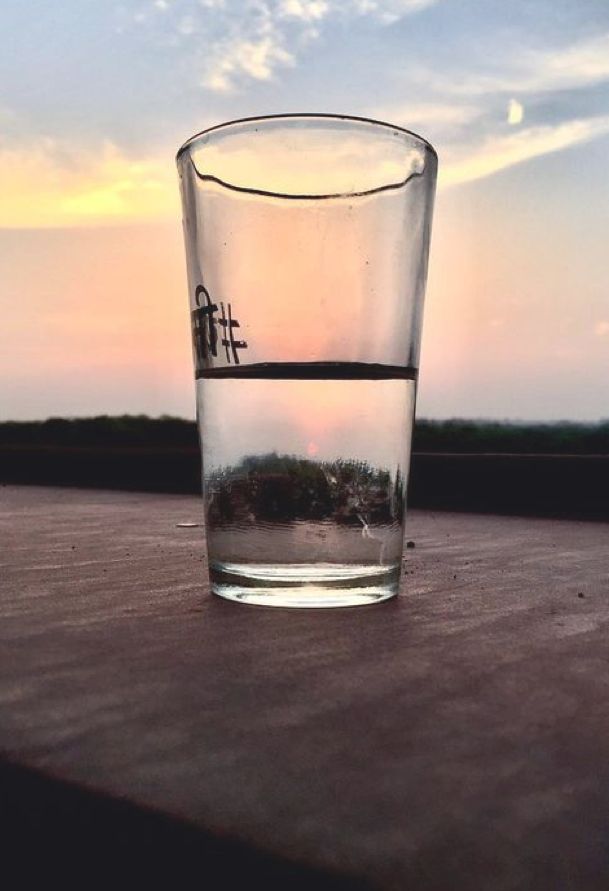 People like to think the glass is half empty—but what if it's half full?