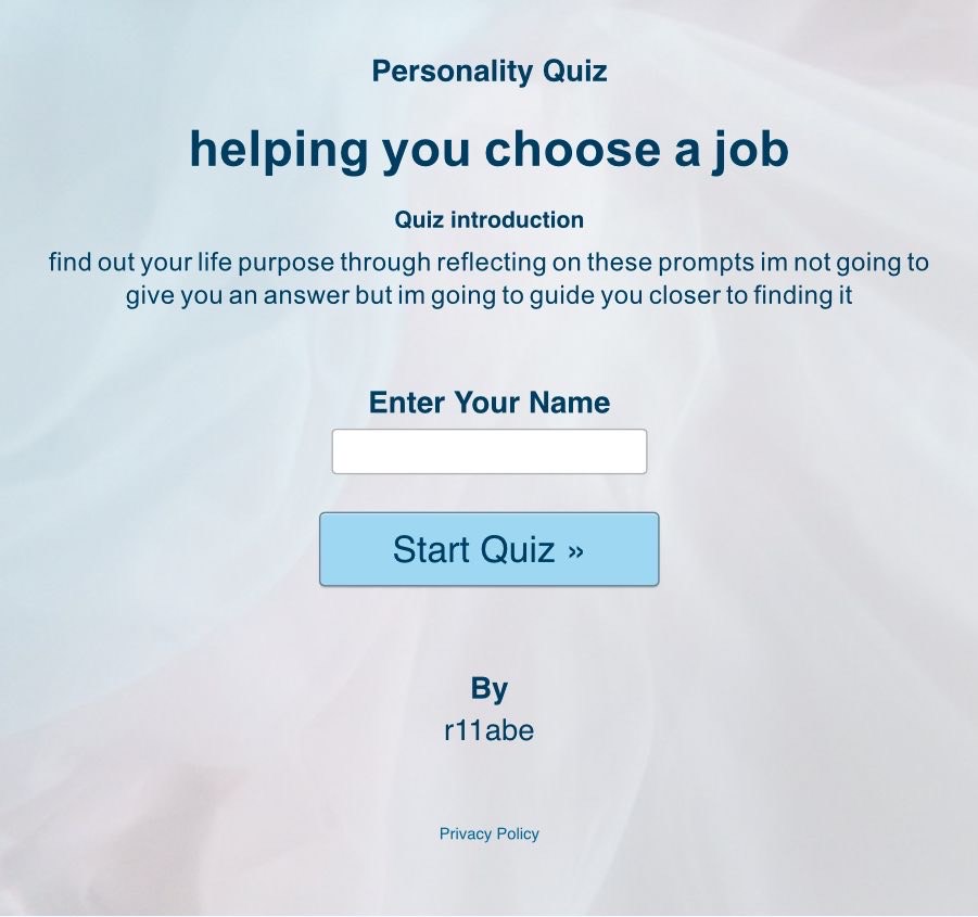 Many schools make students take quizzes showing what jobs a person might be best fit for.