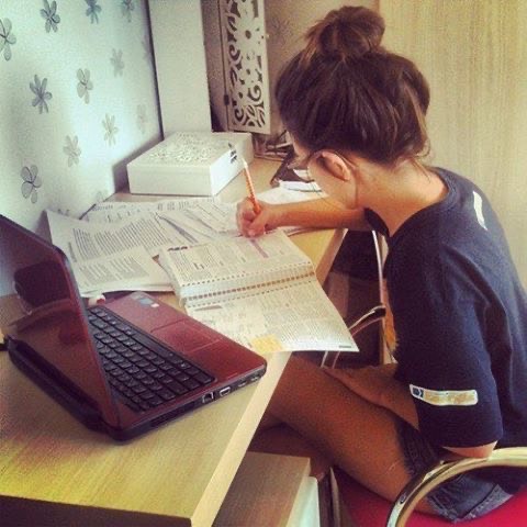 Doing schoolwork with a show or movie makes the studying process much more enjoyable.
