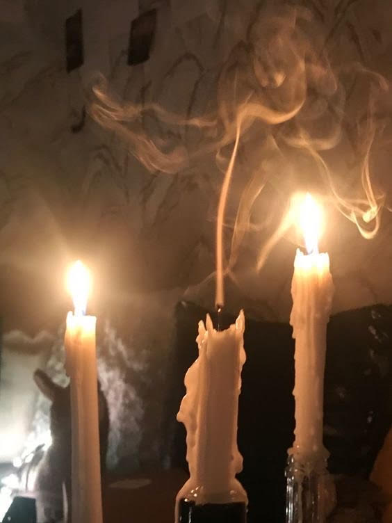 The smoke is a memory of my past relationships.