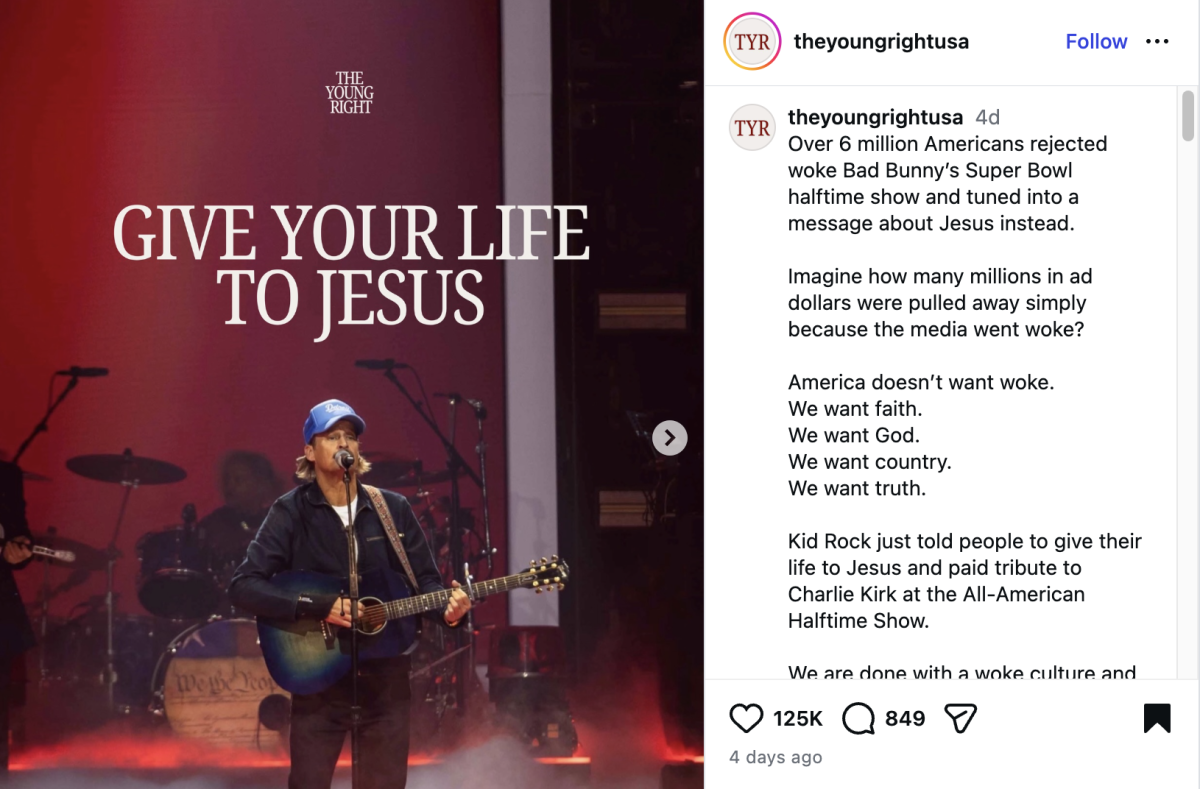 The halftime show put on by Turning Point USA cannot be summed up as a faith-based performance.  