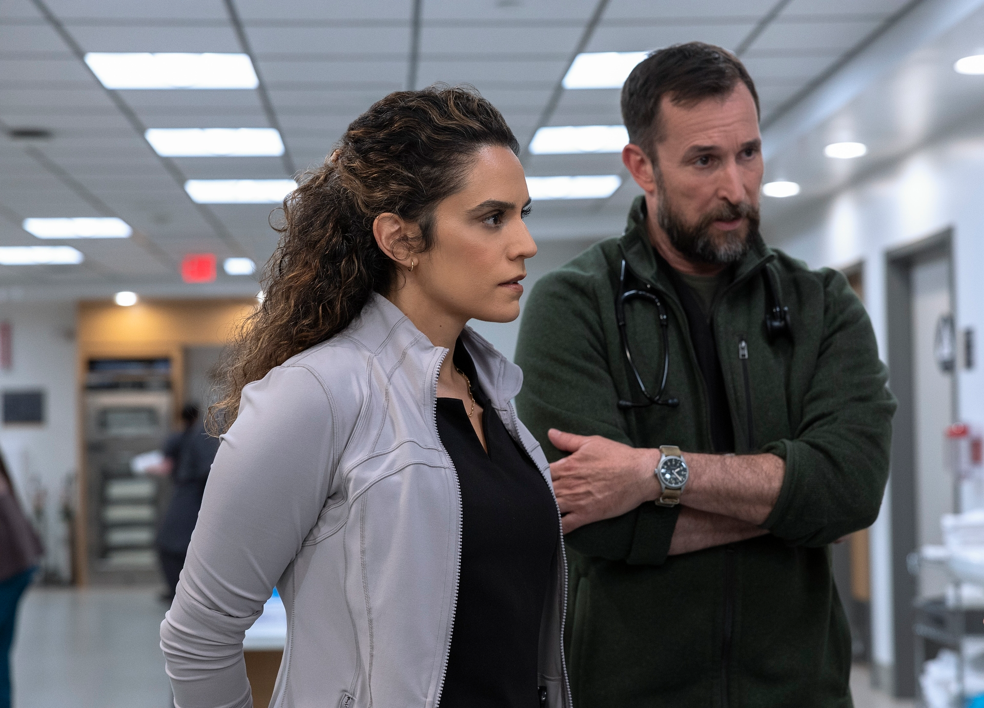 Sepideh Moafi and Noah Wyle shine as Dr. Baran Al-Hashimi and Dr. Robby, working in perfect tandem with one another. 