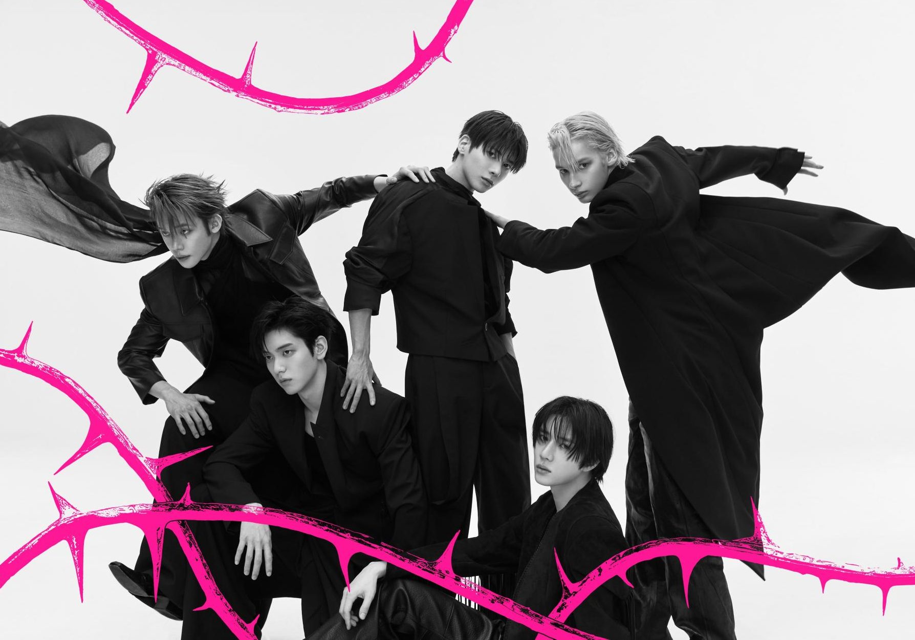 The concept of thorns weaves through the tracks of this album—both figuratively in the lyrics and literally in their concept photos. 